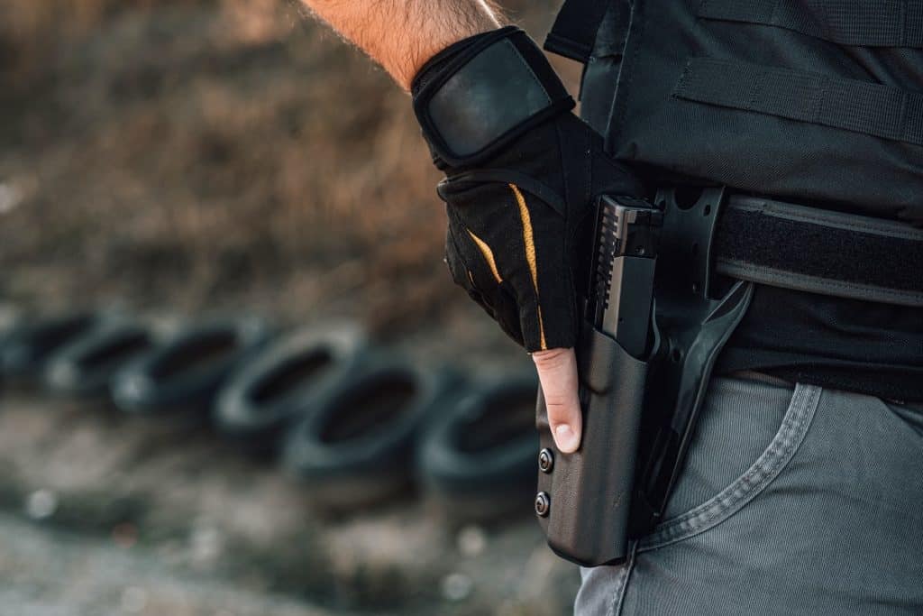 tactical holster on a belt