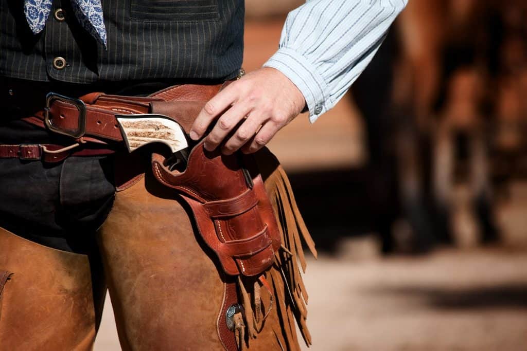 Cowboy gunslinger belt