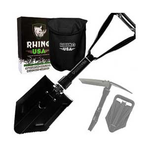 RHINO USA Folding Steel Shovel 