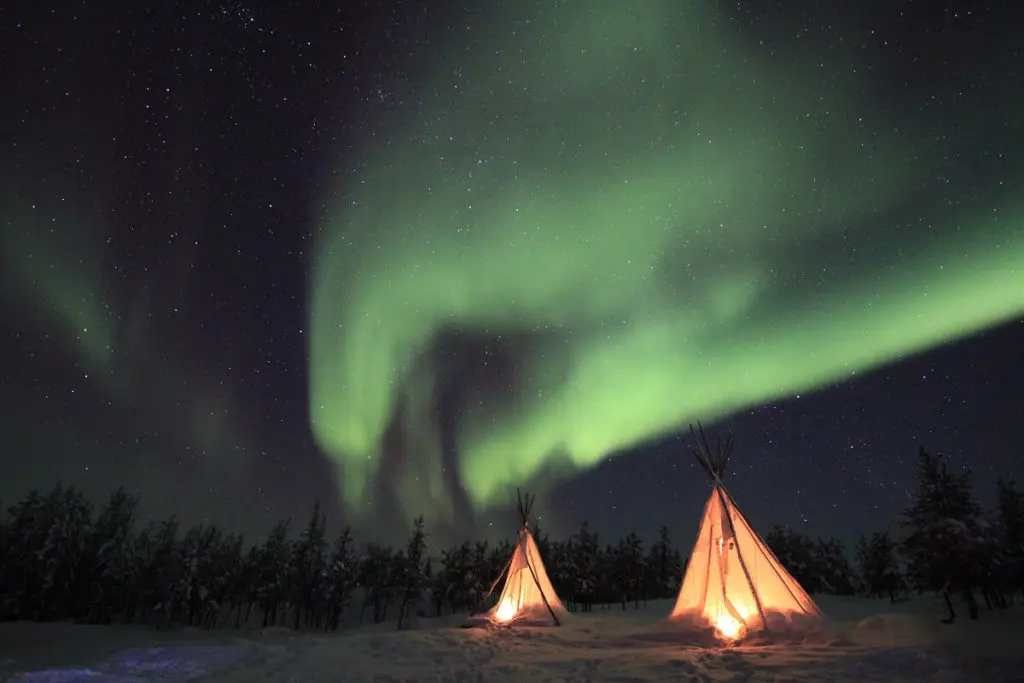 night lights camping life