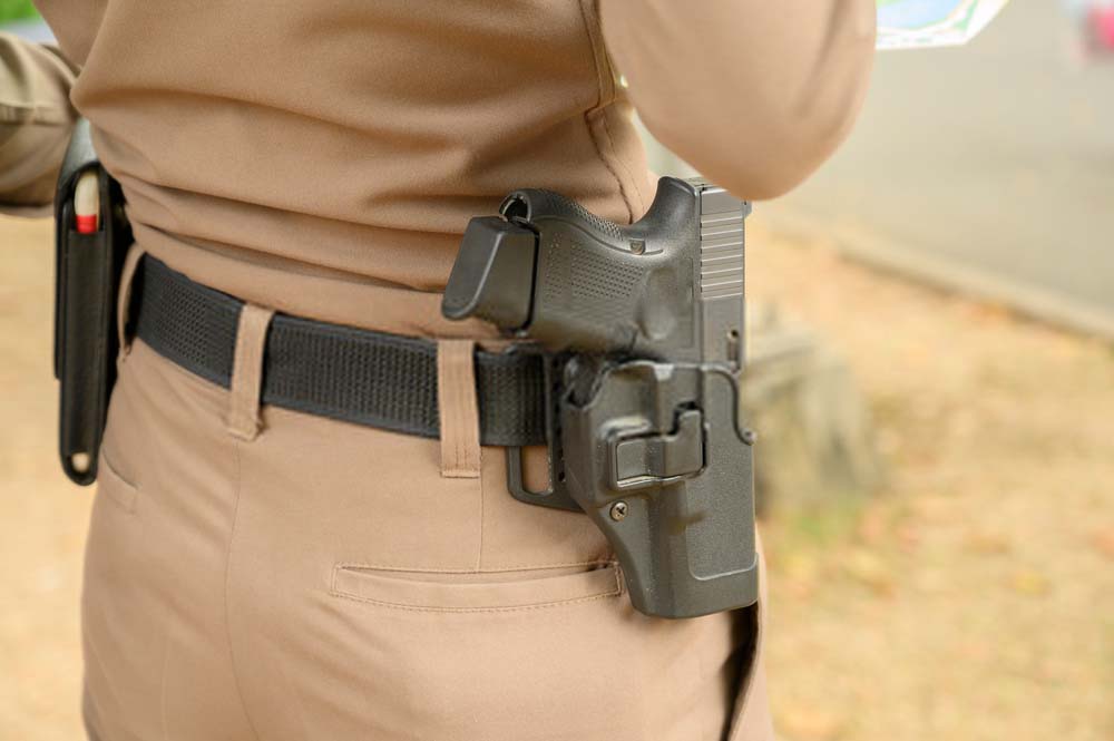 Khaki gun belt