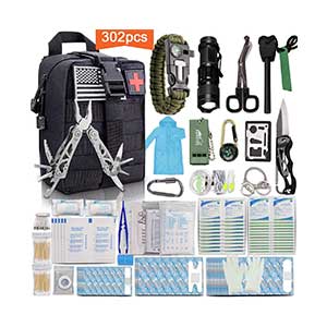 Monoki-First-Aid-Survival-Kit,-302Pcs-Tactical-Molle-EMT-IFAK-Pouch-Outdoor-Gear