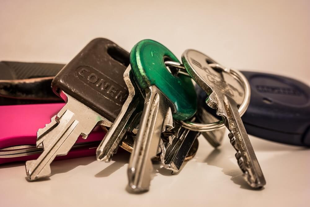 keys on a keychain